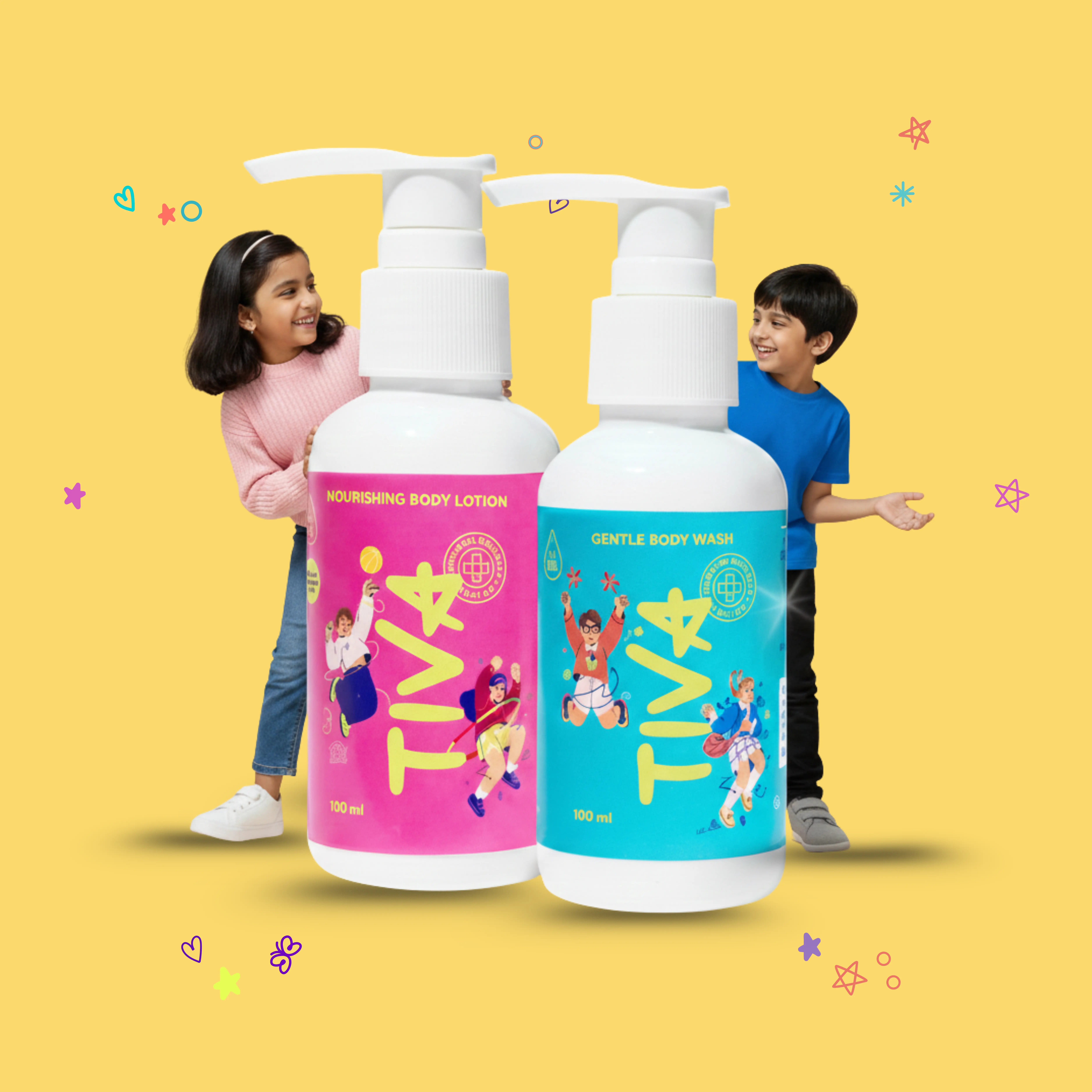 TIVA Body Wash 100ml & Body Lotion 100ml